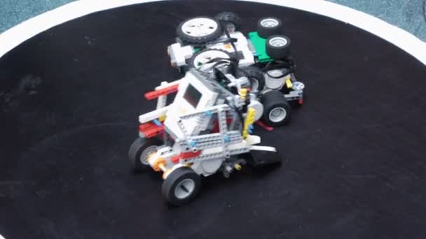 MelhorRoboFest Máquinas de competição de batalha da Lego — Vídeo de Stock