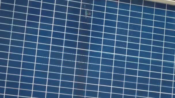 Solární panel satelit — Stock video