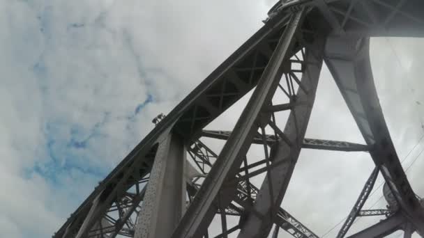 Ponte de Ferro Bolsheokhtinsky — Vídeo de Stock