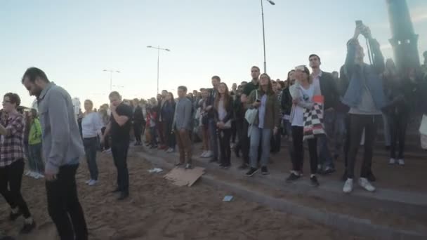 Konsert på stranden — Stockvideo