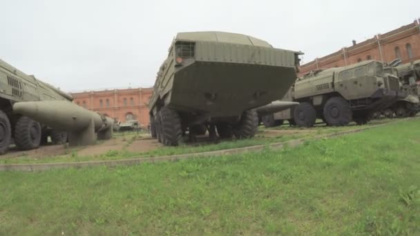 Artillery Museum and exhibits — Stock Video