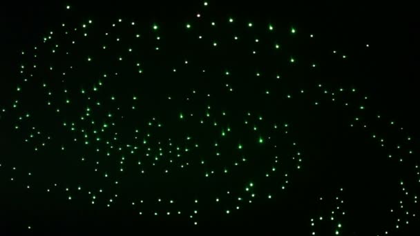 Plafond tendu en forme de ciel étoilé 