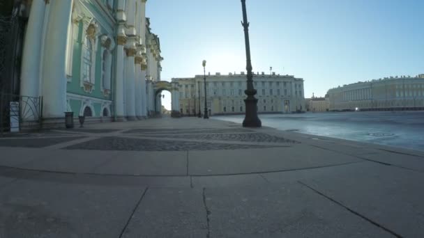 Plaza del Palacio en San Petersburgo — Vídeos de Stock