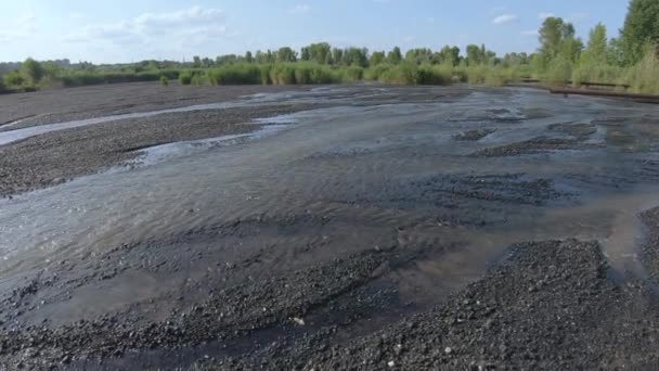 Попіл і шлаки Теплові електростанції — стокове відео