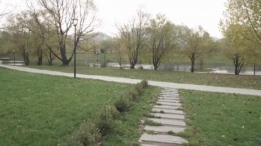 Şehir parkında gölet