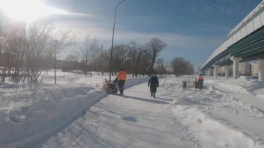 Belediyenin çalışanları.