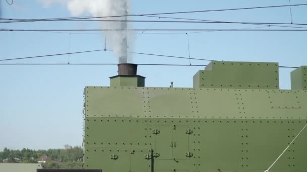 Moscow Rusland Augustus 2021 Gepantserde Trein Internationale Beurs Voor Spoorwegmaterieel — Stockvideo