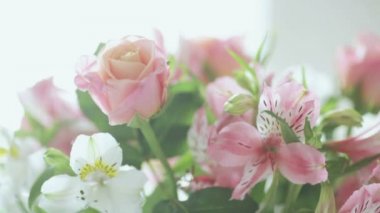 Vazo içinde zarif çiçekler