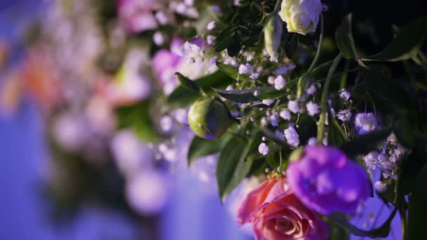 Floral decor — Stockvideo