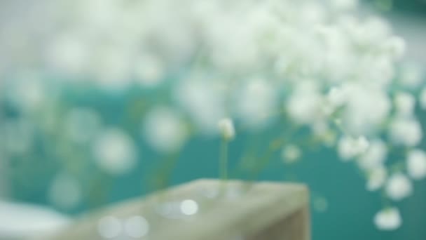 Fleurs blanches décoratives 