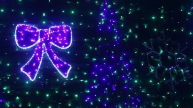 Aydınlatma Noel ağacı üzerinde