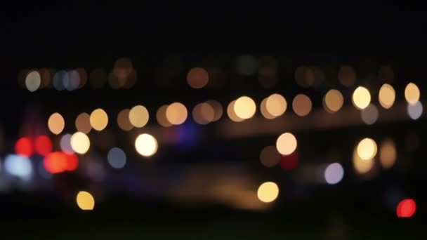 Traffico di Bokeh — Video Stock