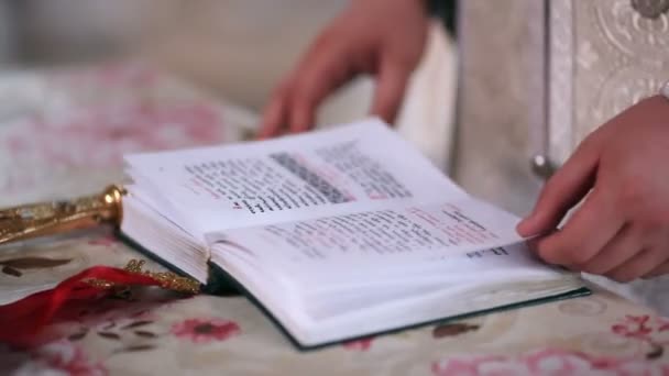 Виділення hapter Біблії — стокове відео