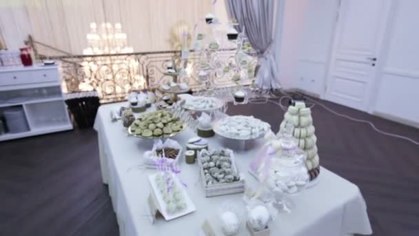 Düğün tatlılar — Stok video