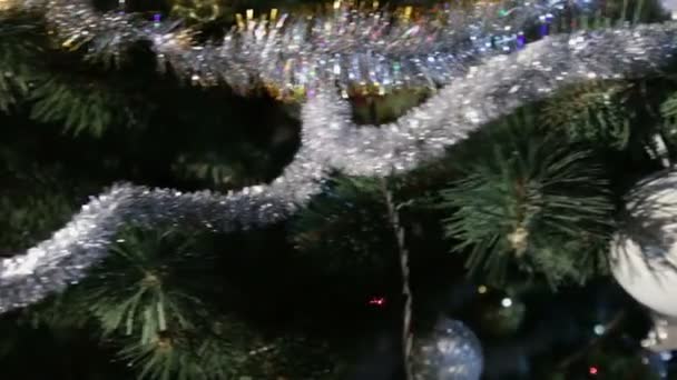Árbol de Navidad en la oficina — Vídeos de Stock