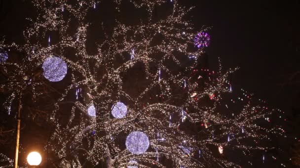 Kerstmis stad — Stockvideo