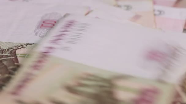 Russische geld — Stockvideo