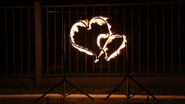 火红的心 — 图库视频影像