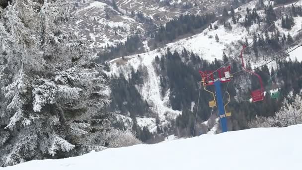 Ski lift — Stock Video