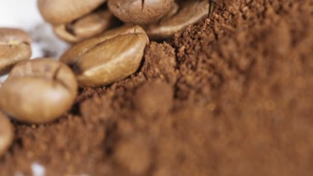 Grains de café moulus — Video