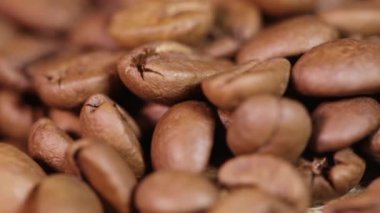 Kahve çekirdekleri makro.