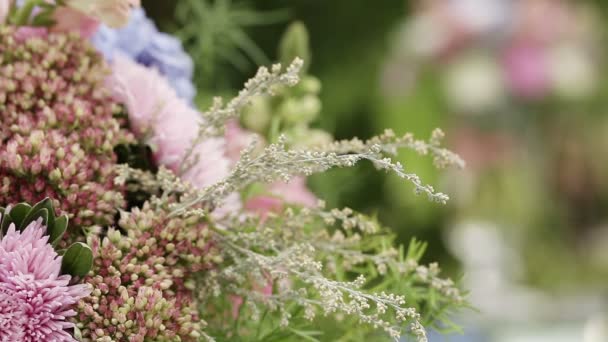 Schmückt Hochzeiten Bogenelemente — Stockvideo