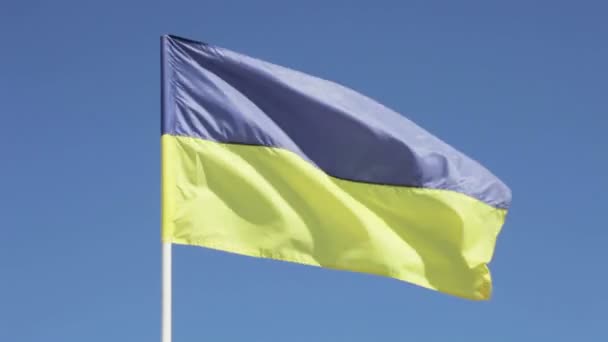 Флаг Украины — стоковое видео
