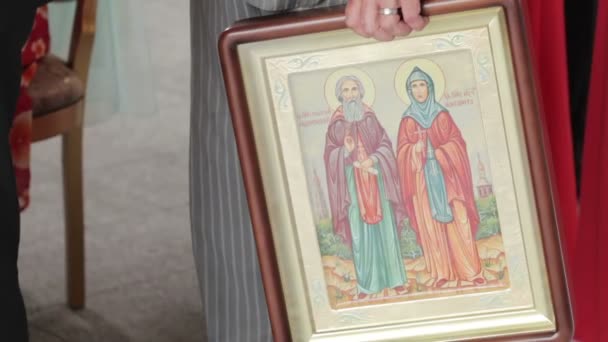 Православные иконы — стоковое видео