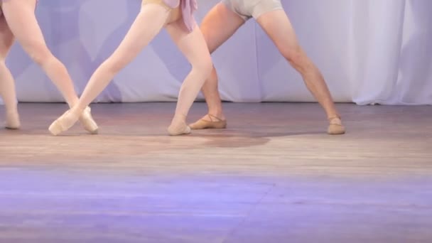 Ballett-Paar Füße — Stockvideo