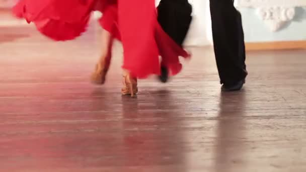 Испанский танец на сцене — стоковое видео