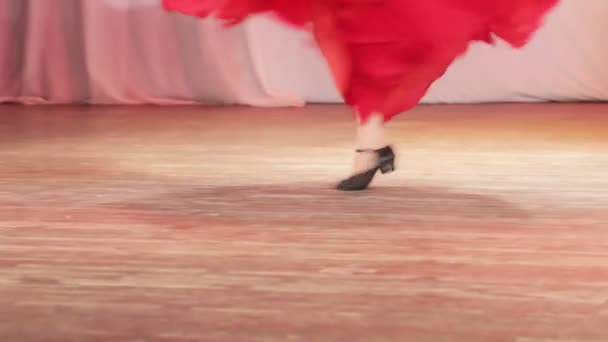 Spanish dance on stage — Stock Video