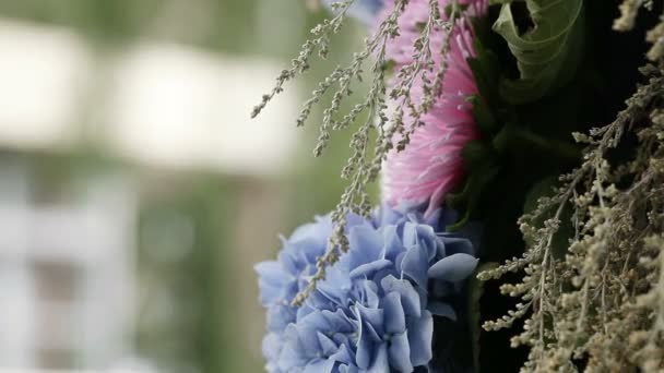 Decorateds bruiloften elementen — Stockvideo