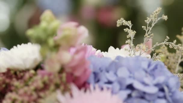 Blommor Arrangemang — Stockvideo