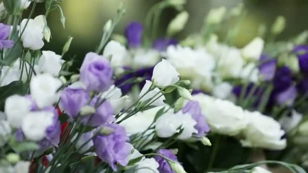 Bouquets de casamentos — Vídeo de Stock