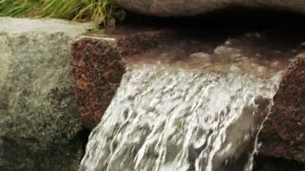 Artificial waterfall — Stock Video