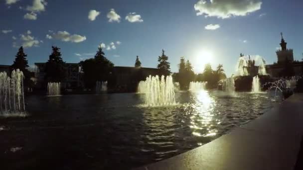 Fontana nel parco cittadino — Video Stock