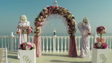 Düğün töreni denizde