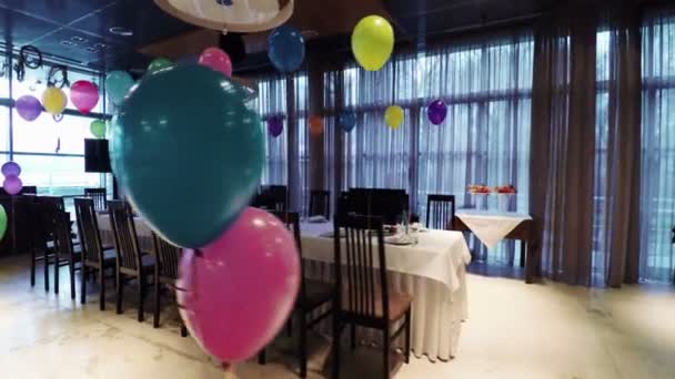 Aniversário de crianças de banquete — Vídeo de Stock