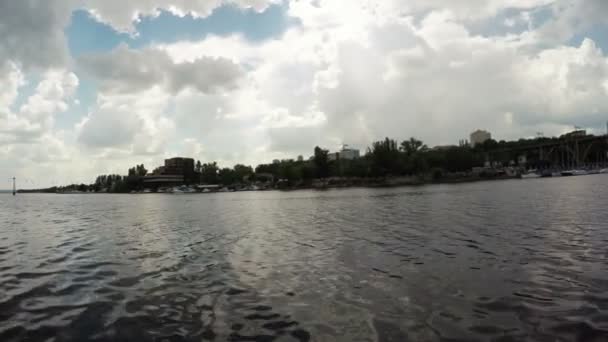 Річка пристані — стокове відео