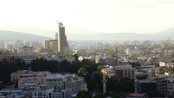 Evening Tbilisi Time Lapse — Stock Video