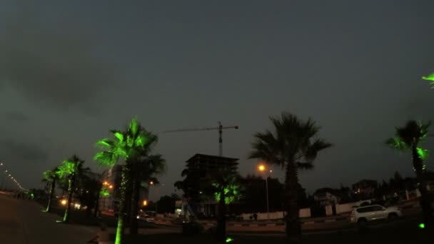 Nuit boulevard sur Batumi — Video