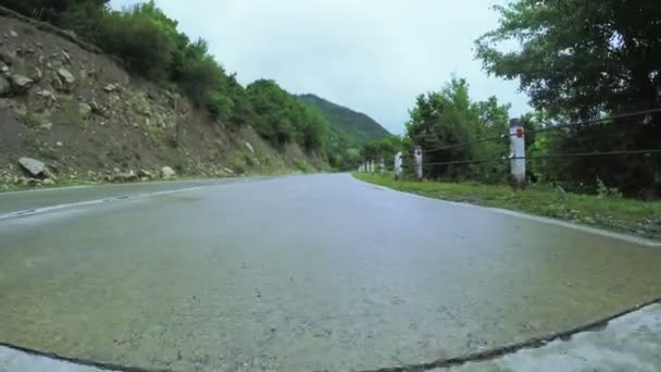 Strada di montagna da auto — Video Stock