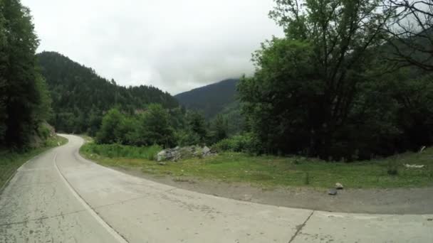 Route de montagne tourner — Video