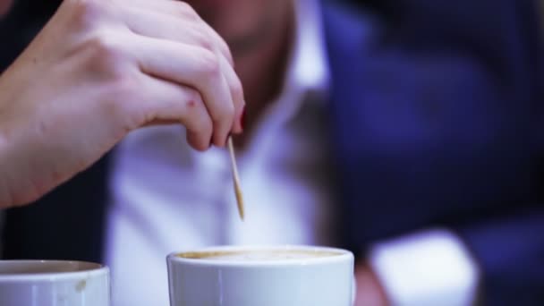 Koffie onderwijs barista — Stockvideo