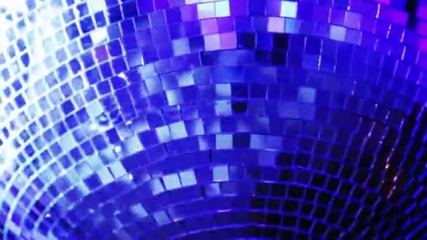 Disco zrcadlová koule — Stock video