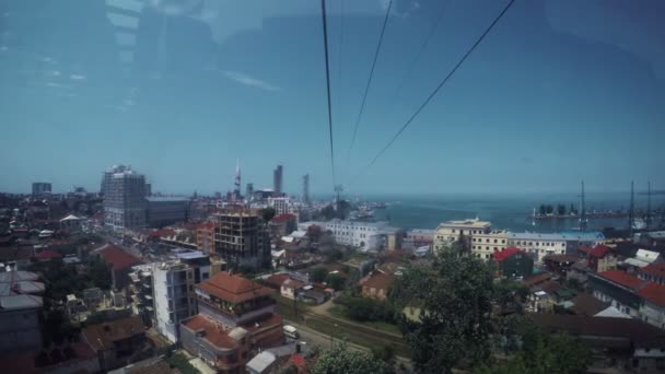 View from cable car — Stock Video