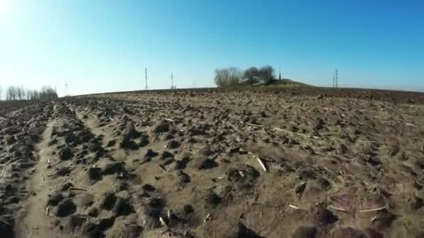 Gołej gleby wiosna — Wideo stockowe