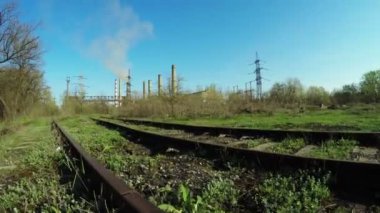 Termik santral yakınındaki tren