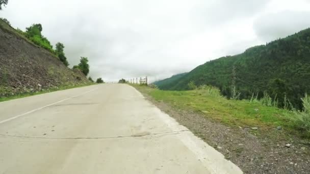 山道路转弯 — 图库视频影像