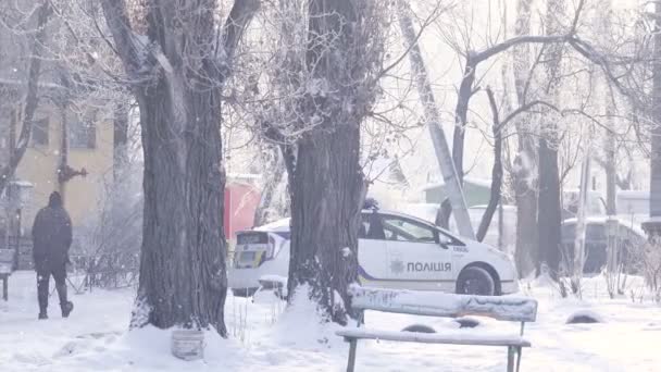 Neue ukrainische Polizei — Stockvideo